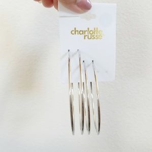 Silver Hoop Earrings NWT ♡ | Charlotte Russe